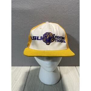 LSU Fighting Tigers 1970s Vintage New ERA Trucker Hat Made in the USA